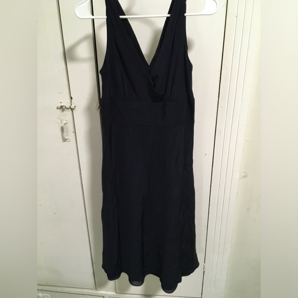 J. Crew Navy Midi Dress